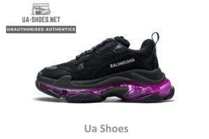 544351 W09O1 0829 Balenciaga Triple S Black Plum Red