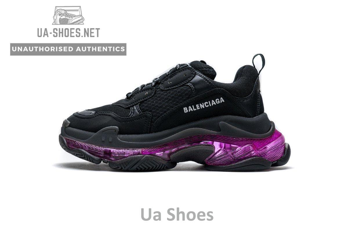 544351 W09O1 0829 Balenciaga Triple S Black Plum Red