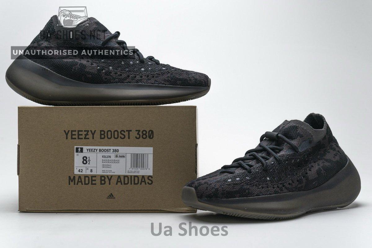 FZ1270 adidas Yeezy Boost 380 Black Purple Real Boost - Image 2
