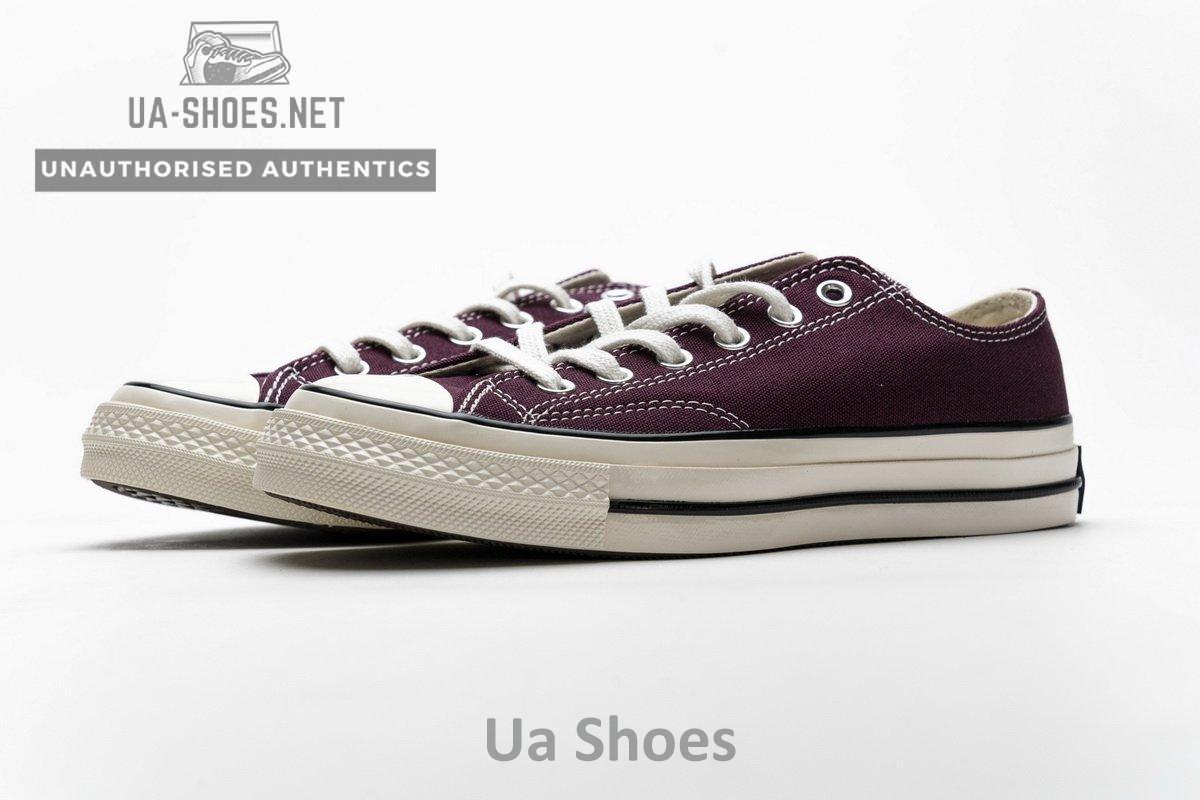 162059C Converse Chuck 70 OX Dark Burgundy Black Egret - Image 6