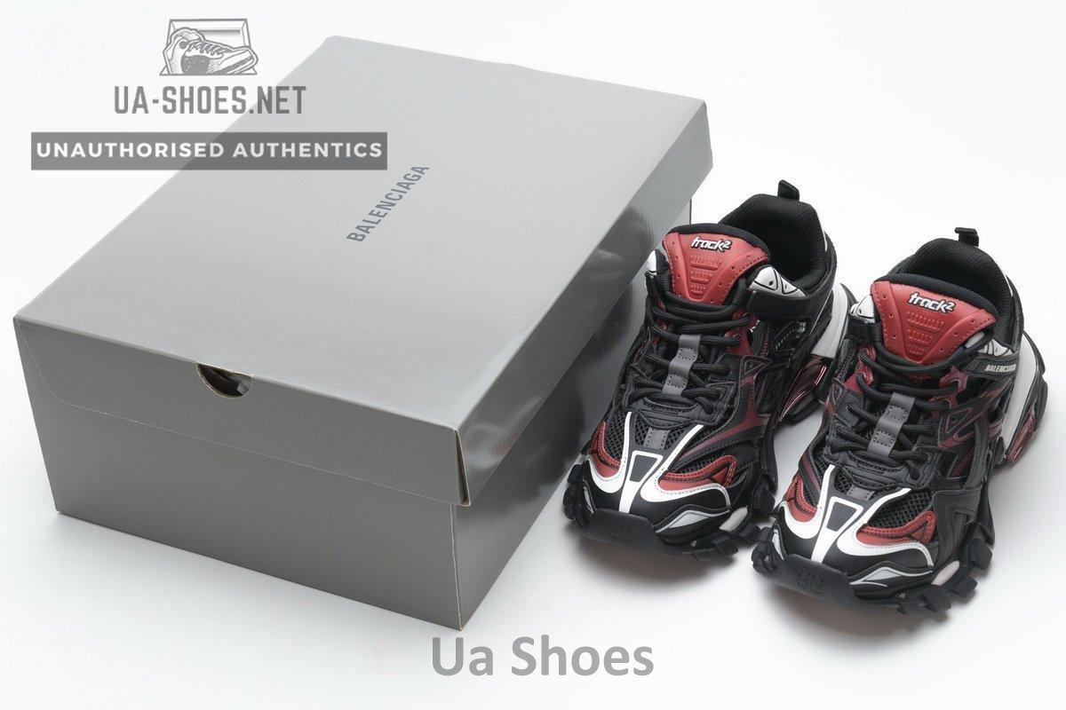 568615 W2GN3 6000 Blenciaga Track 2 Sneaker Burgundy - Image 3