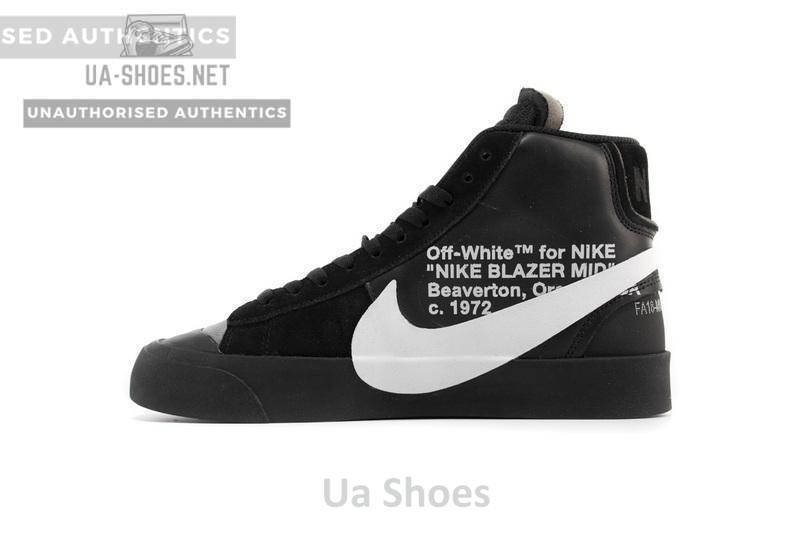 OFF WHITE X Nike Blazer Mid AA3832-001 Black - Image 6