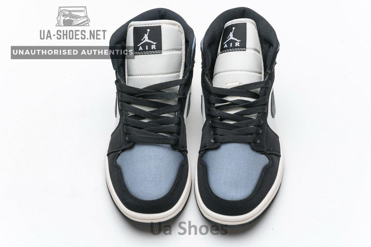 852542-011 Air Jordan 1 Mid SE “Satin Grey” - Image 4