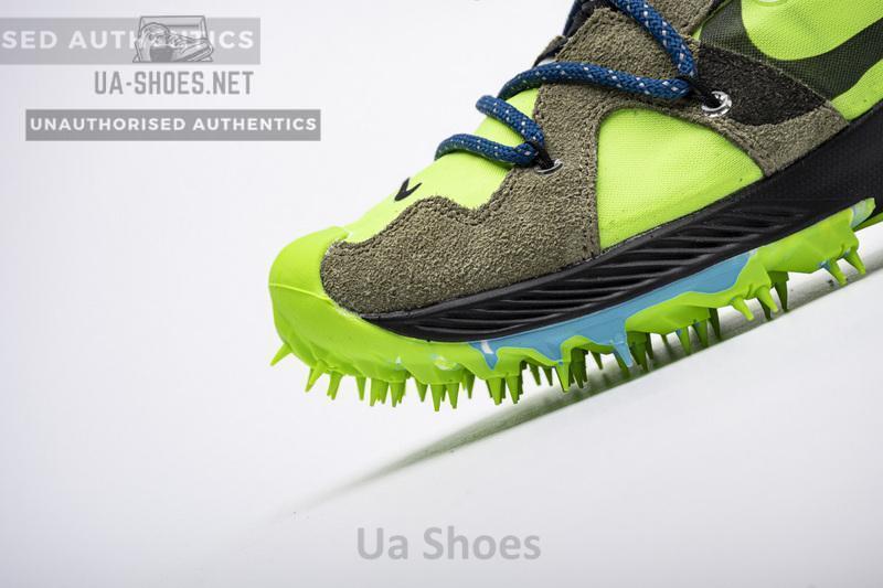 OFF WHITE X Nike Zoom Terra Kiger 5 White Electric Green CD8179-300 - Image 2