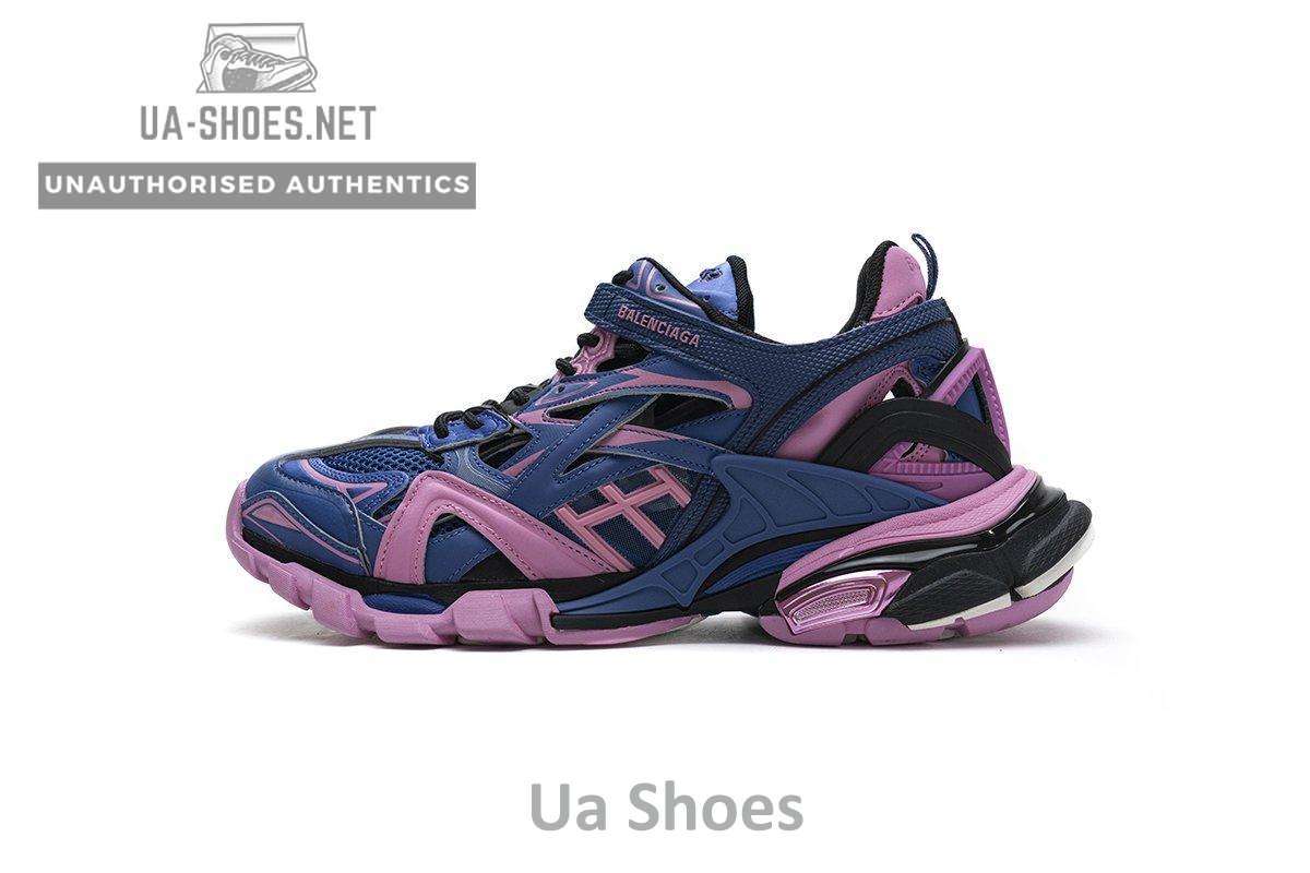 570391 W2GN3 4050 Blenciaga Track 2 Sneaker Blue Pink