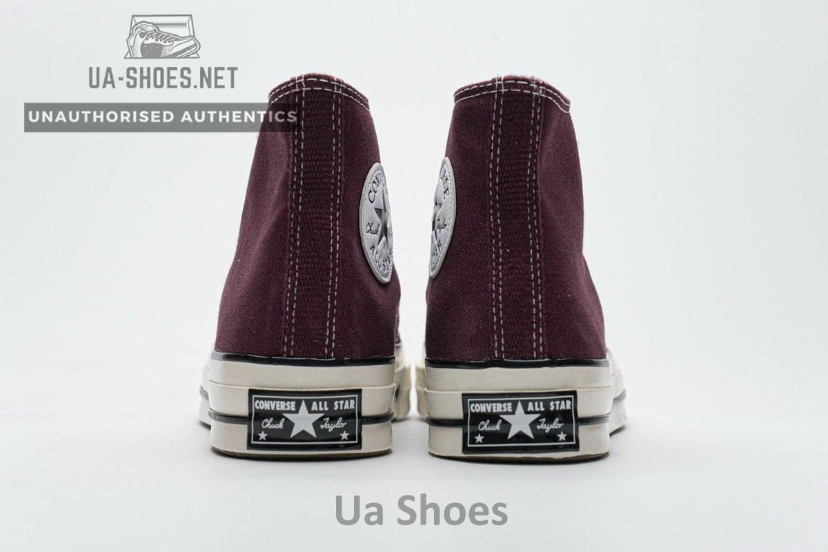 162051C Converse Chuck 70 HI Dark Burgundy Black Egret - Image 7