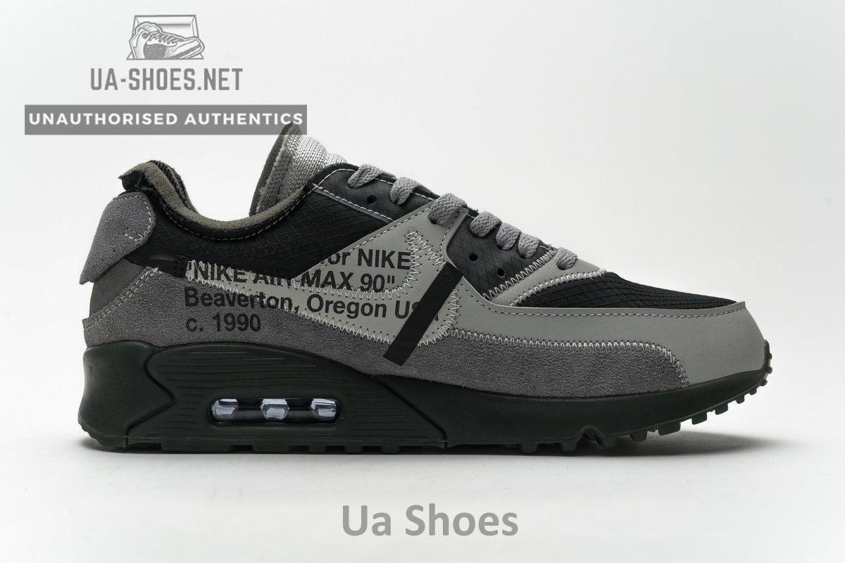 OFF-White x Nike Air Max 90 Grey - Image 3