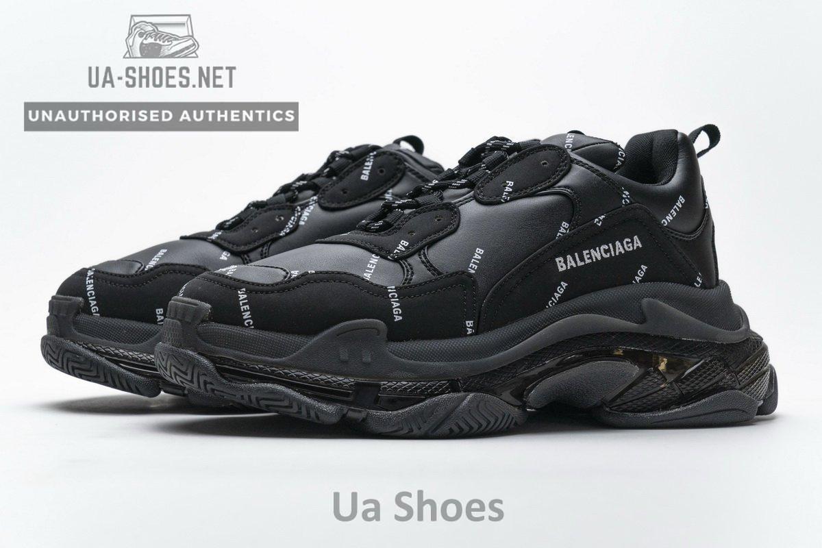 524039 W09E1 2021 Balenciaga Triple S Letter Black - Image 6