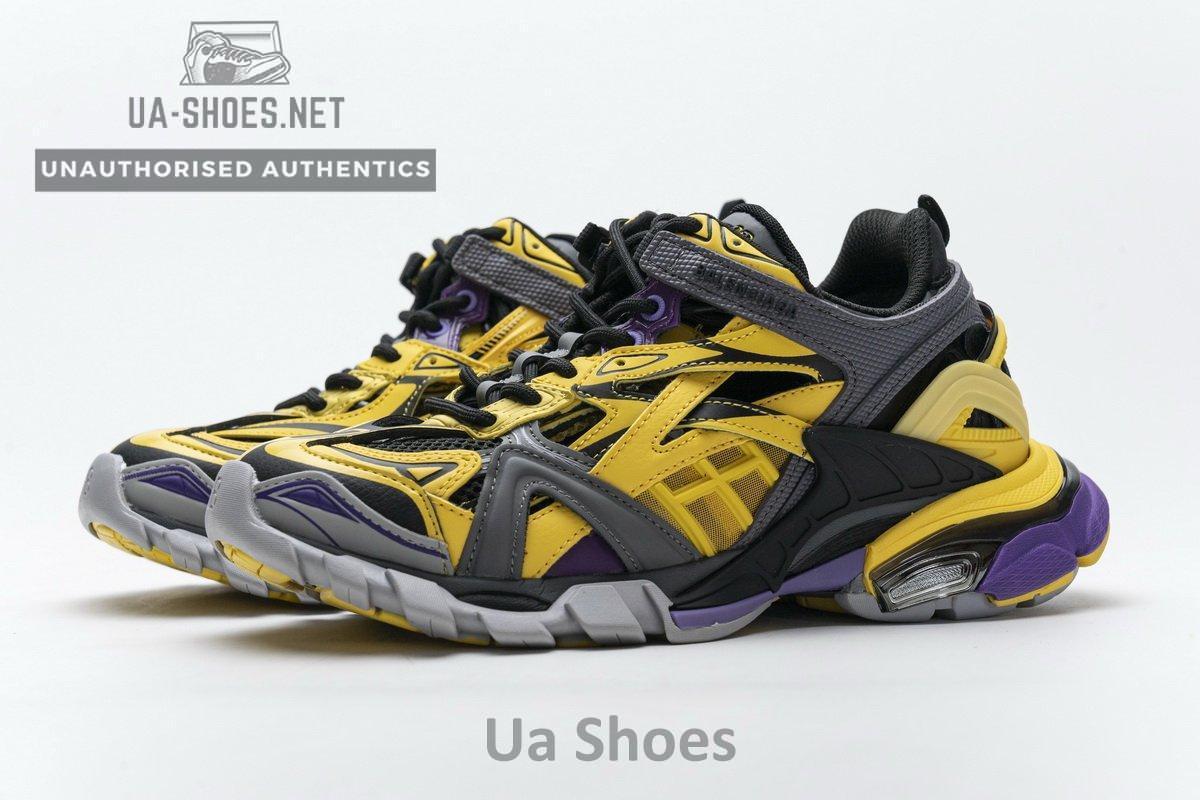 570391 W2GN1 2027 Blenciaga Track 2 Sneaker Yellow Black - Image 6