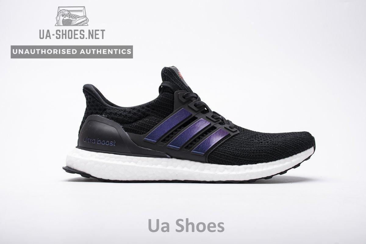FW5692 adidas Ultra Boost 4.0 Black Blue Real Boost - Image 2