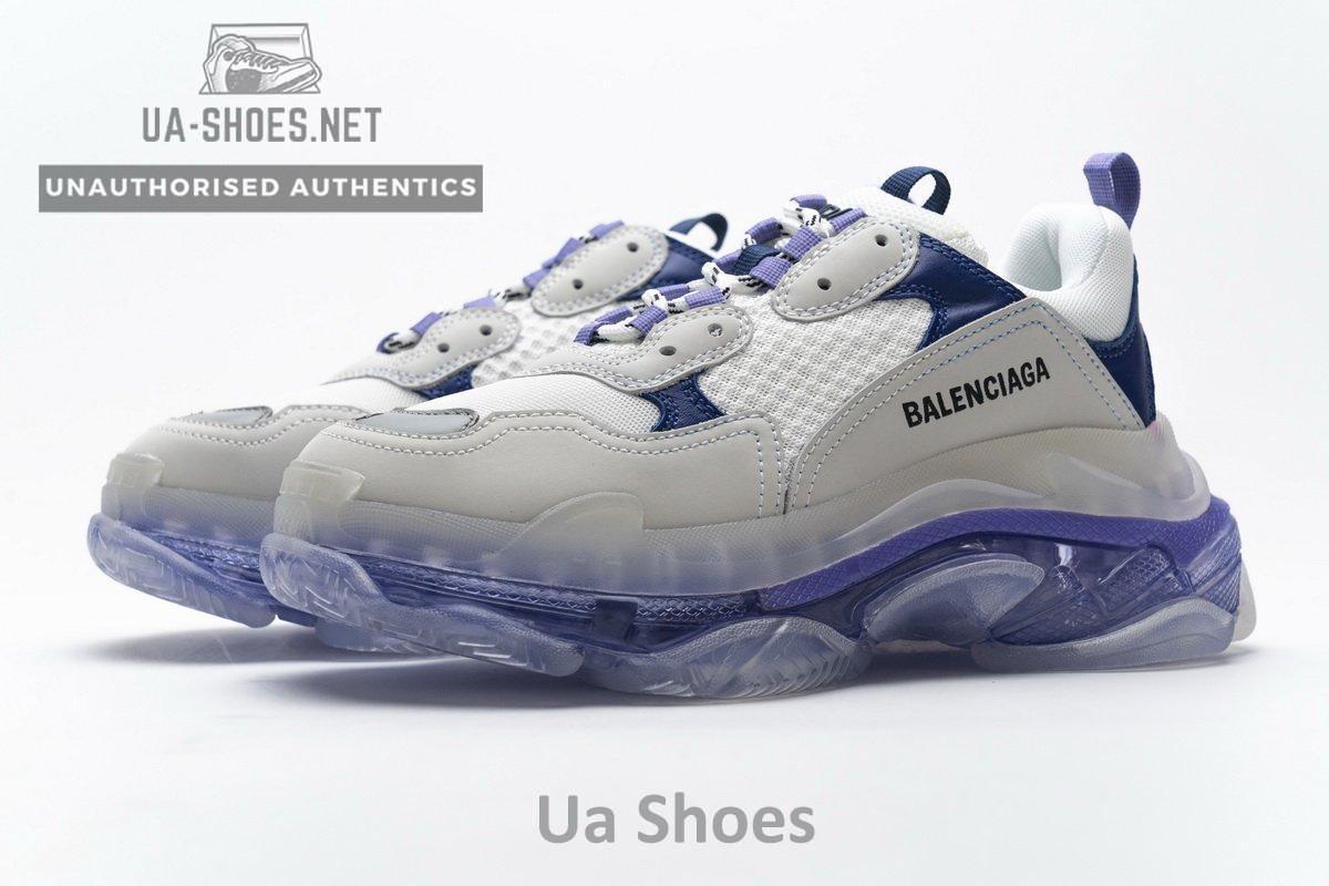 544351 W09E1 1322 Balenciaga Triple S White Purple - Image 6