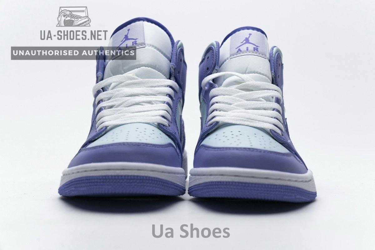554725-500 Air Jordan 1 Mid Purple Aqua Blue - Image 5