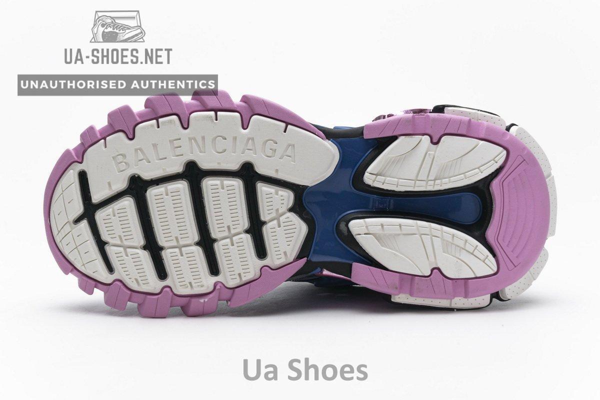 570391 W2GN3 4050 Blenciaga Track 2 Sneaker Blue Pink - Image 8