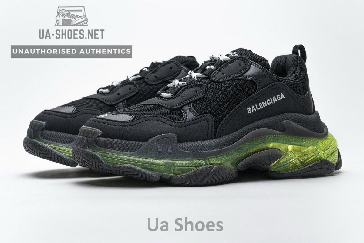 541624 W09O1 2140 Balenciaga Triple S Black Green - Image 6