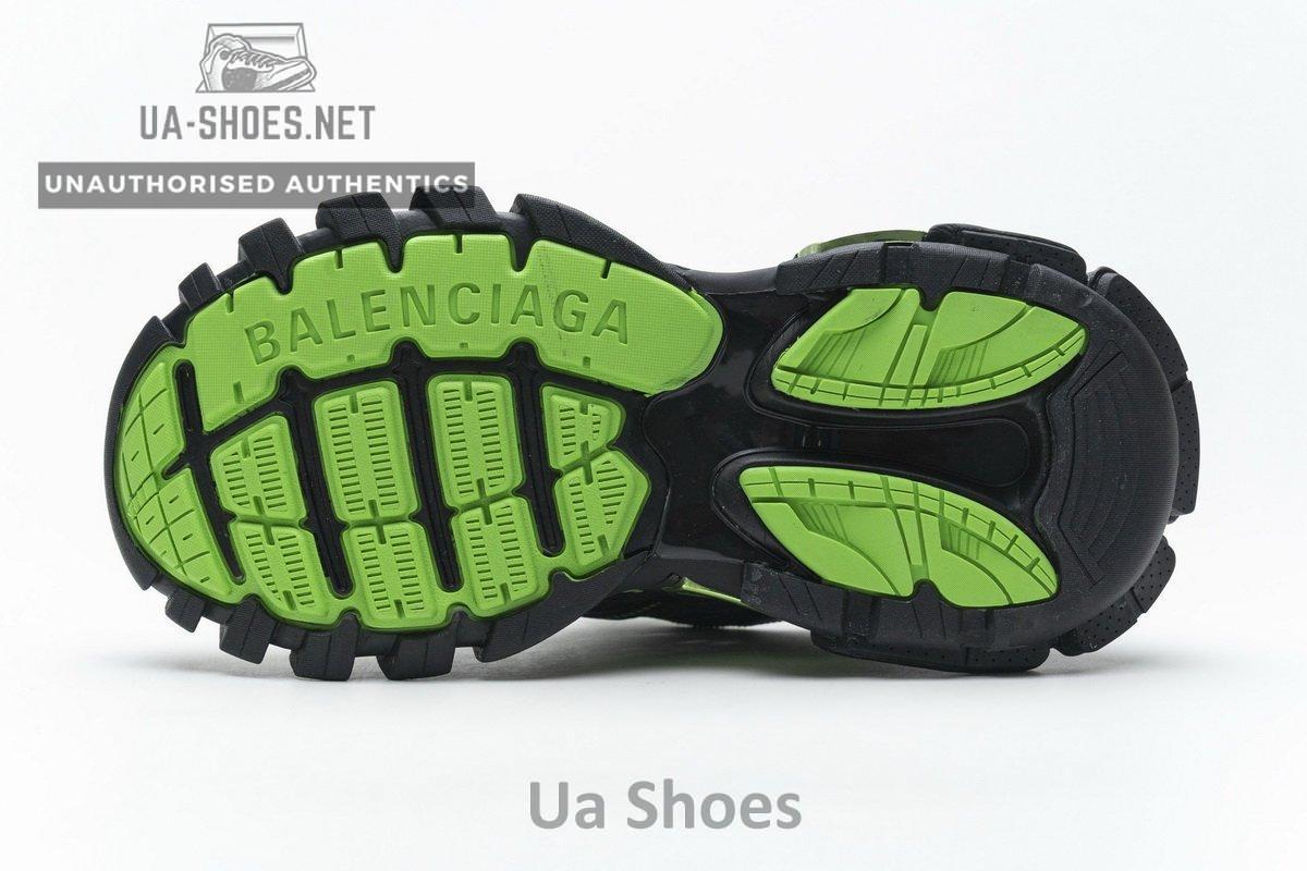 568615 W2GN1 1012 Blenciaga Track 2 Sneaker Black Green - Image 8