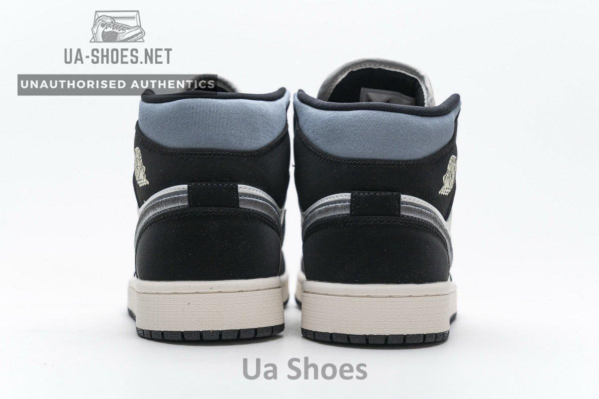 852542-011 Air Jordan 1 Mid SE “Satin Grey” - Image 7