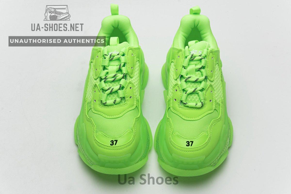 544351 W09O1 3802 Balenciaga Triple S Fluorescent Green - Image 2