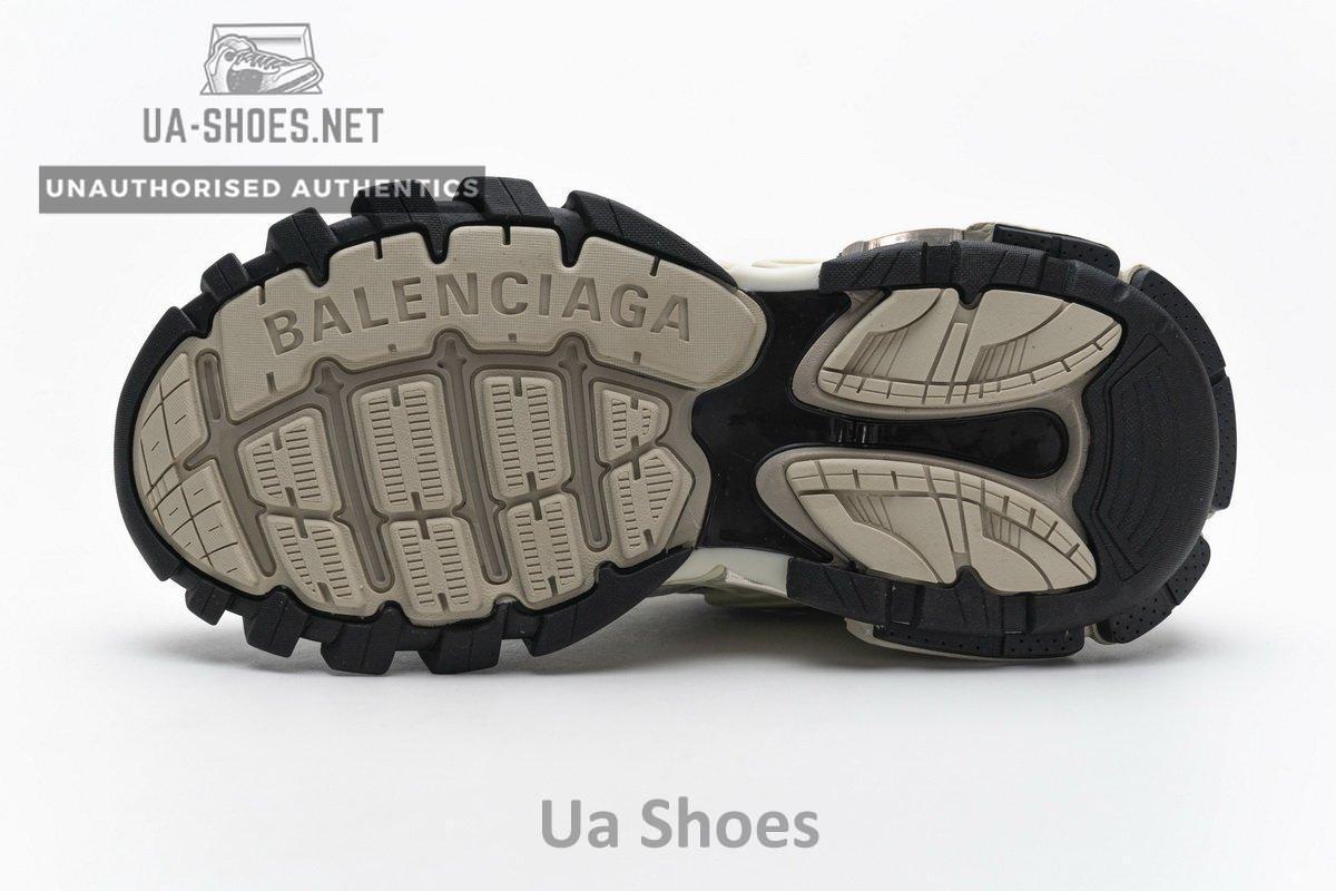 570391 W2GN9 2009 Blenciaga Track 2 Sneaker Champagne Black - Image 9