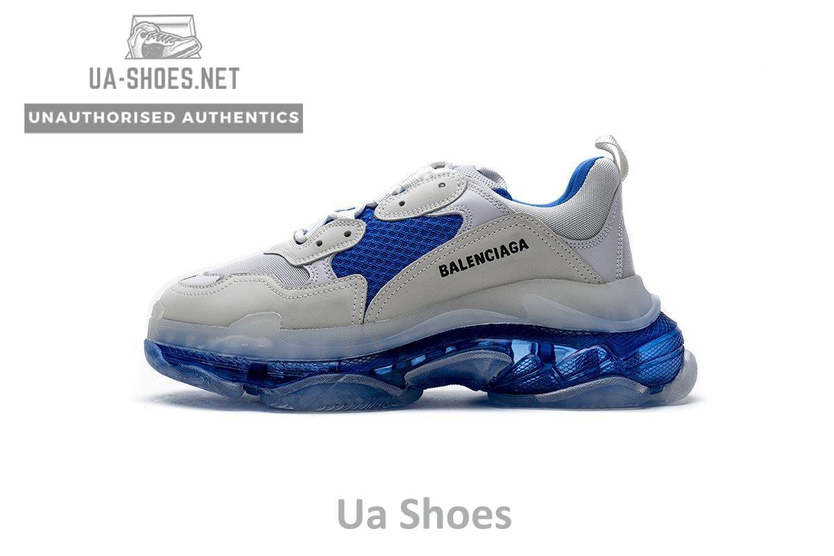 541624 W09E1 1772 Balenciaga Triple S White Blue