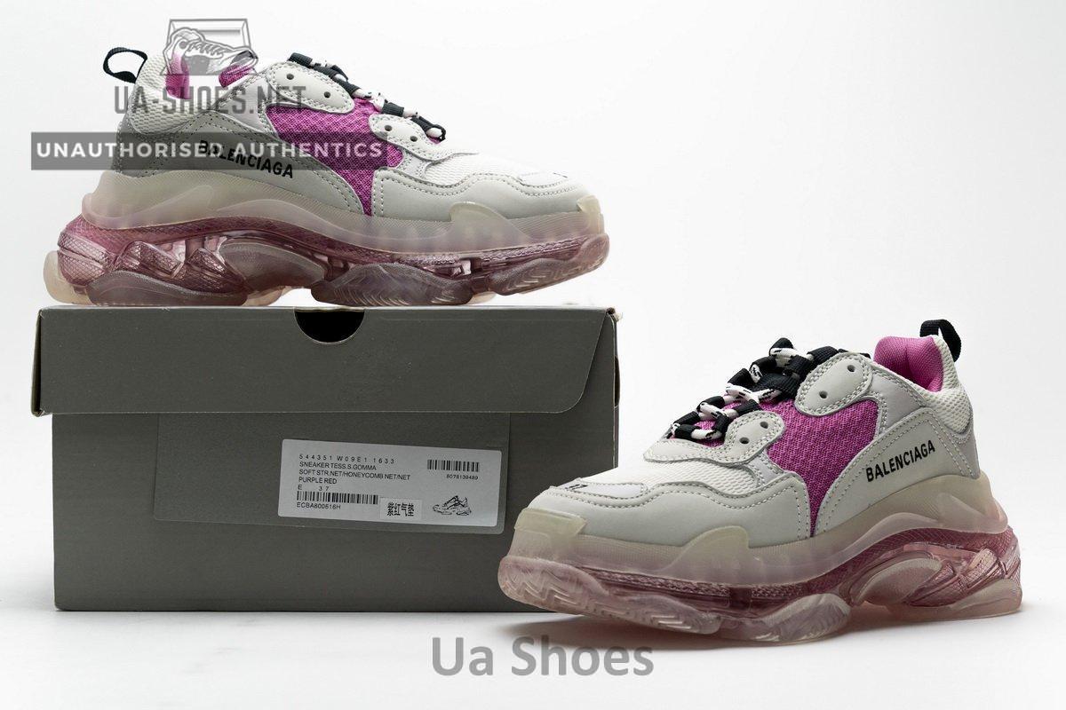 544351 W09E1 1633 Balenciaga Triple S Purple Red - Image 4