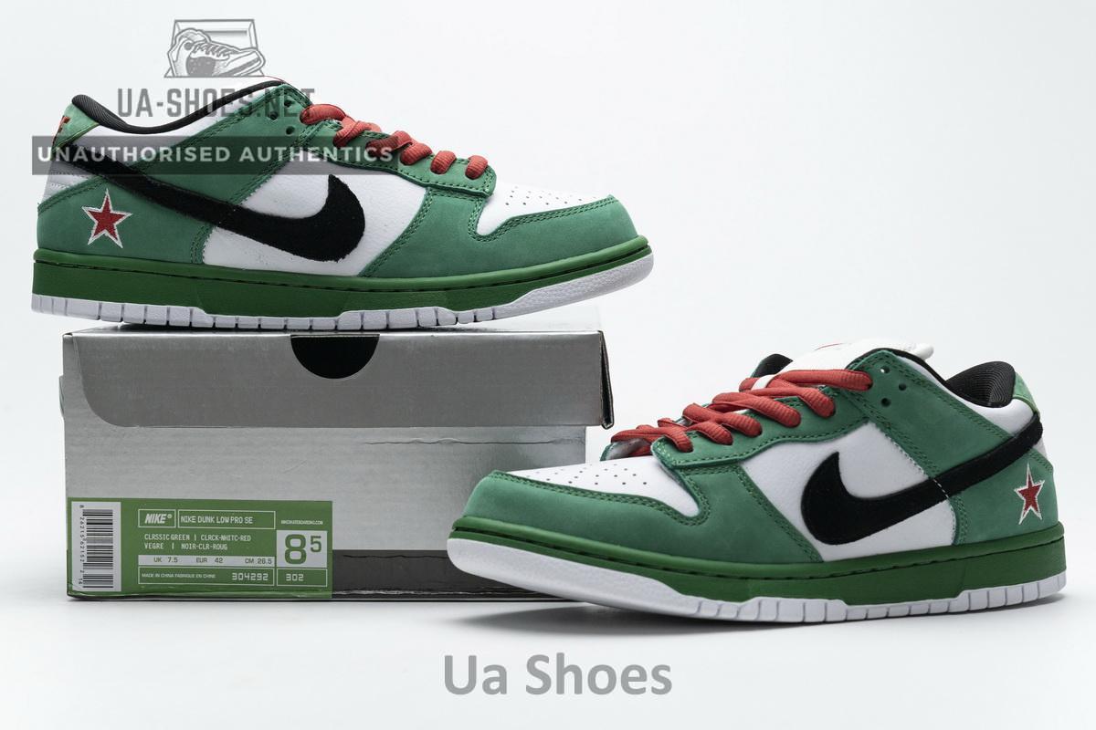 304292 302 Nike SB Dunk Low Pro "Heineken" - Image 5