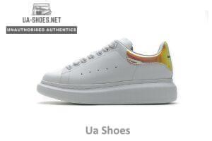 462214 WHGP7 9001 Alexander McQueen Sneaker White Orange Laser