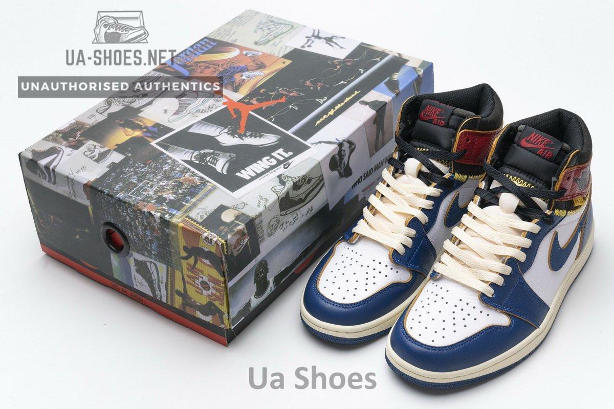 BV1300-146 Air Jordan 1 Retro High Union Los Angeles Blue Toe - Image 3