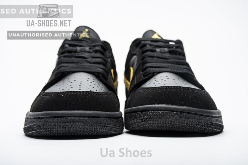Air Jordan 1 Low Black Gold 553558-071 - Image 9