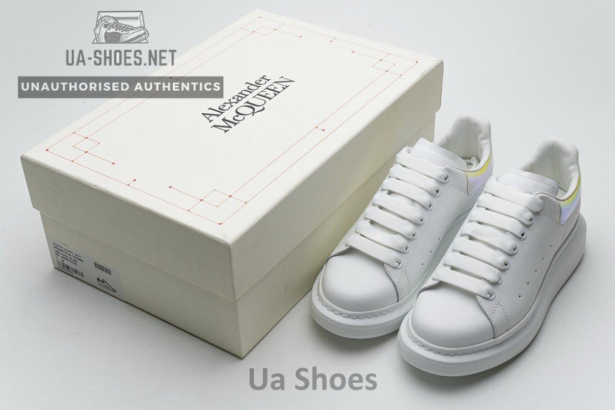 462214 WHGP7 9001 Alexander McQueen Sneaker White Orange Laser - Image 3