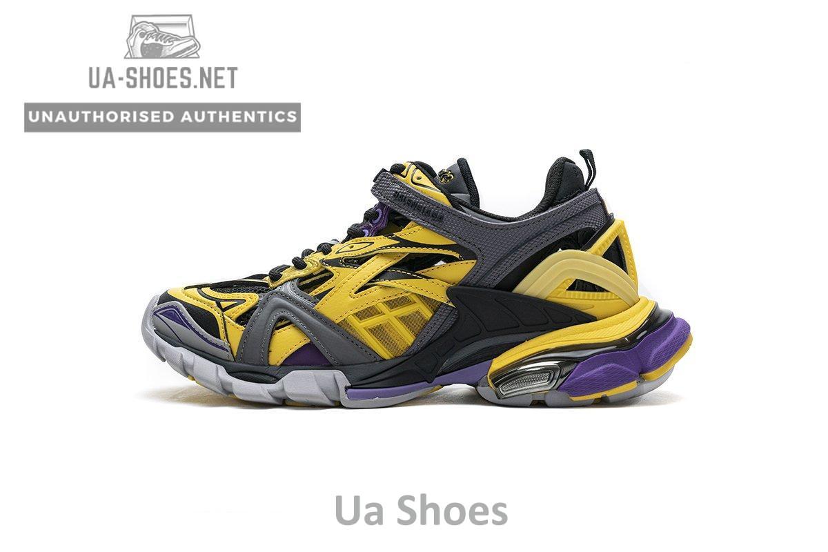 570391 W2GN1 2027 Blenciaga Track 2 Sneaker Yellow Black