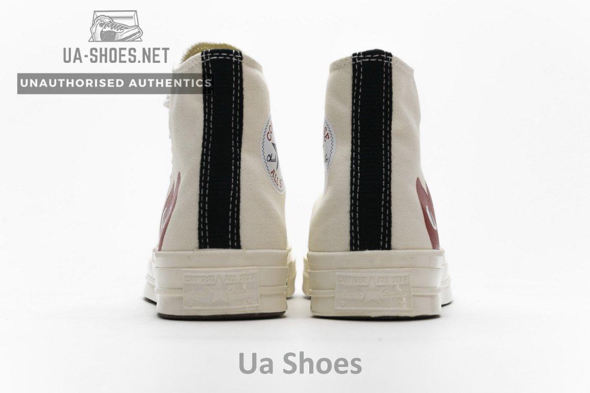 150205C CDG Play x Converse Chuck Taylor All Star 70 High Top - Image 7