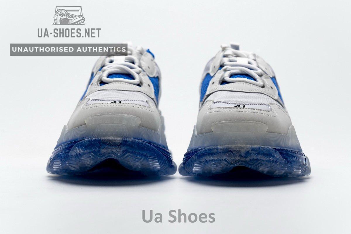 541624 W09E1 1772 Balenciaga Triple S White Blue - Image 5