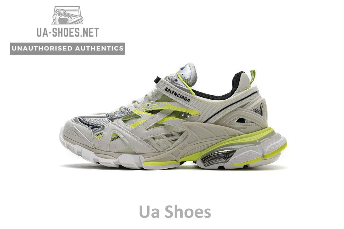 568515 W2ON3 9073 Blenciaga Track 2 Sneaker White Fluo Yellow