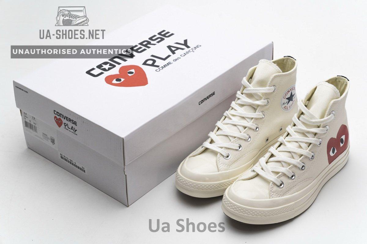 150205C CDG Play x Converse Chuck Taylor All Star 70 High Top - Image 3