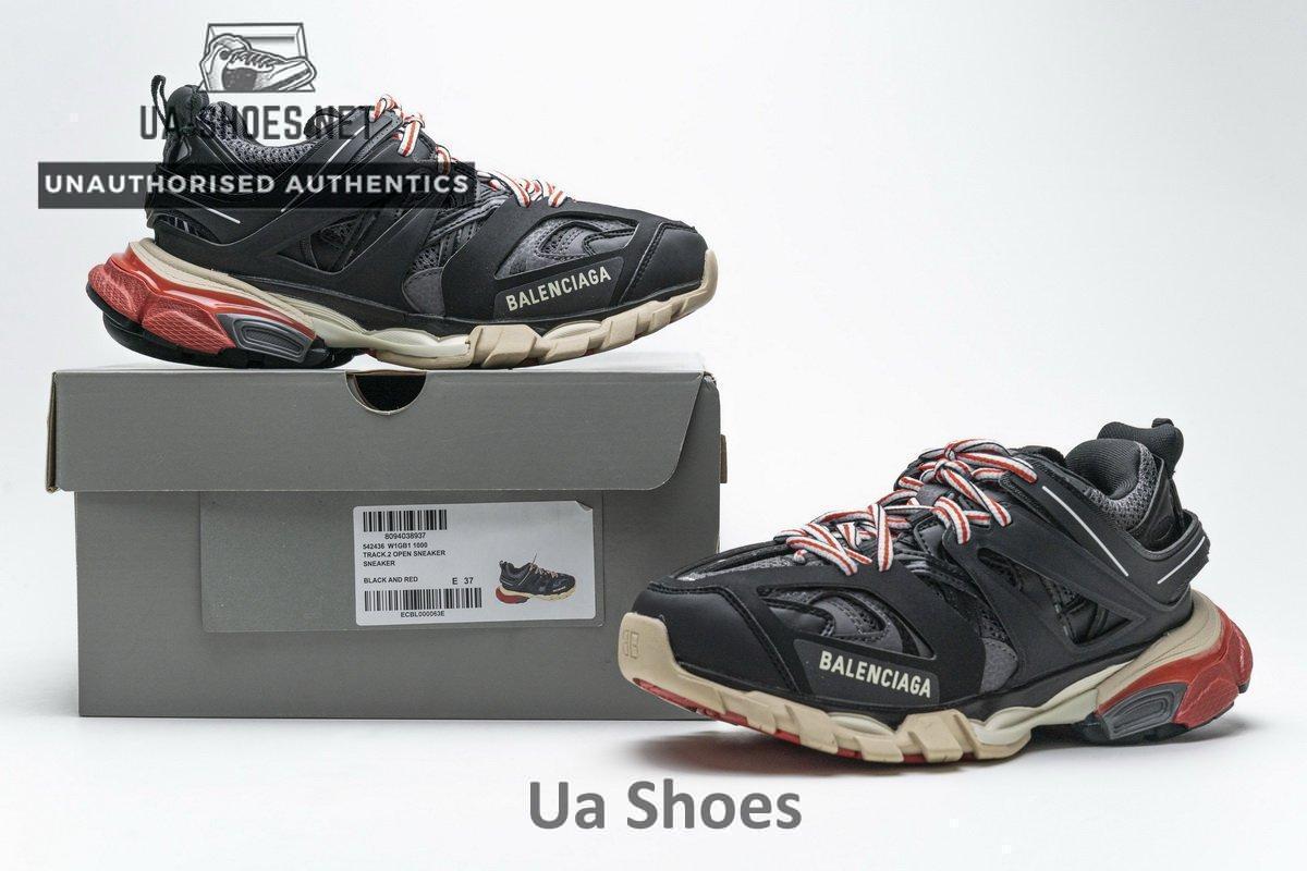 542436 W1GB1 1000 Balenciaga Tess S.Black Red - Image 2
