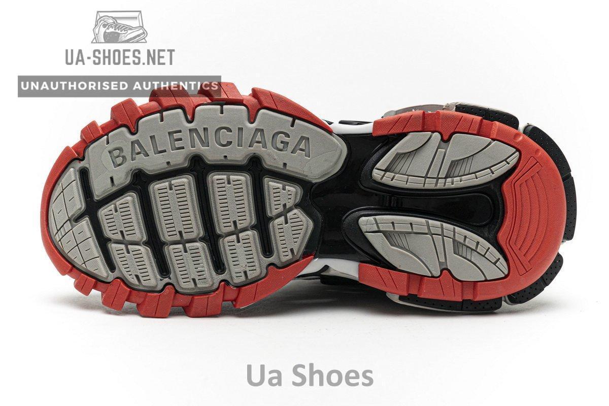 570391 W2GN3 1003 Blenciaga Track 2 Sneaker Grey Red - Image 8