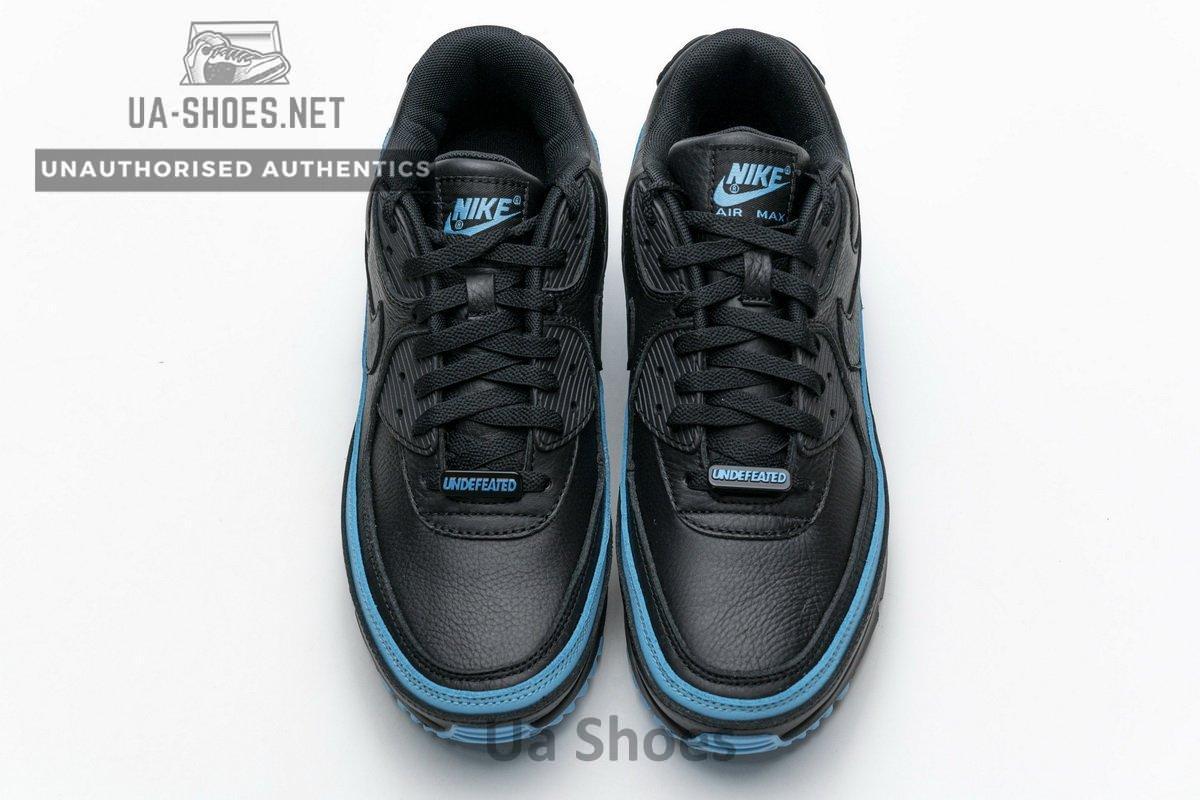 CJ7197-002 Undefeated x Nike Air Max 90 Black Blue Fury - Image 4