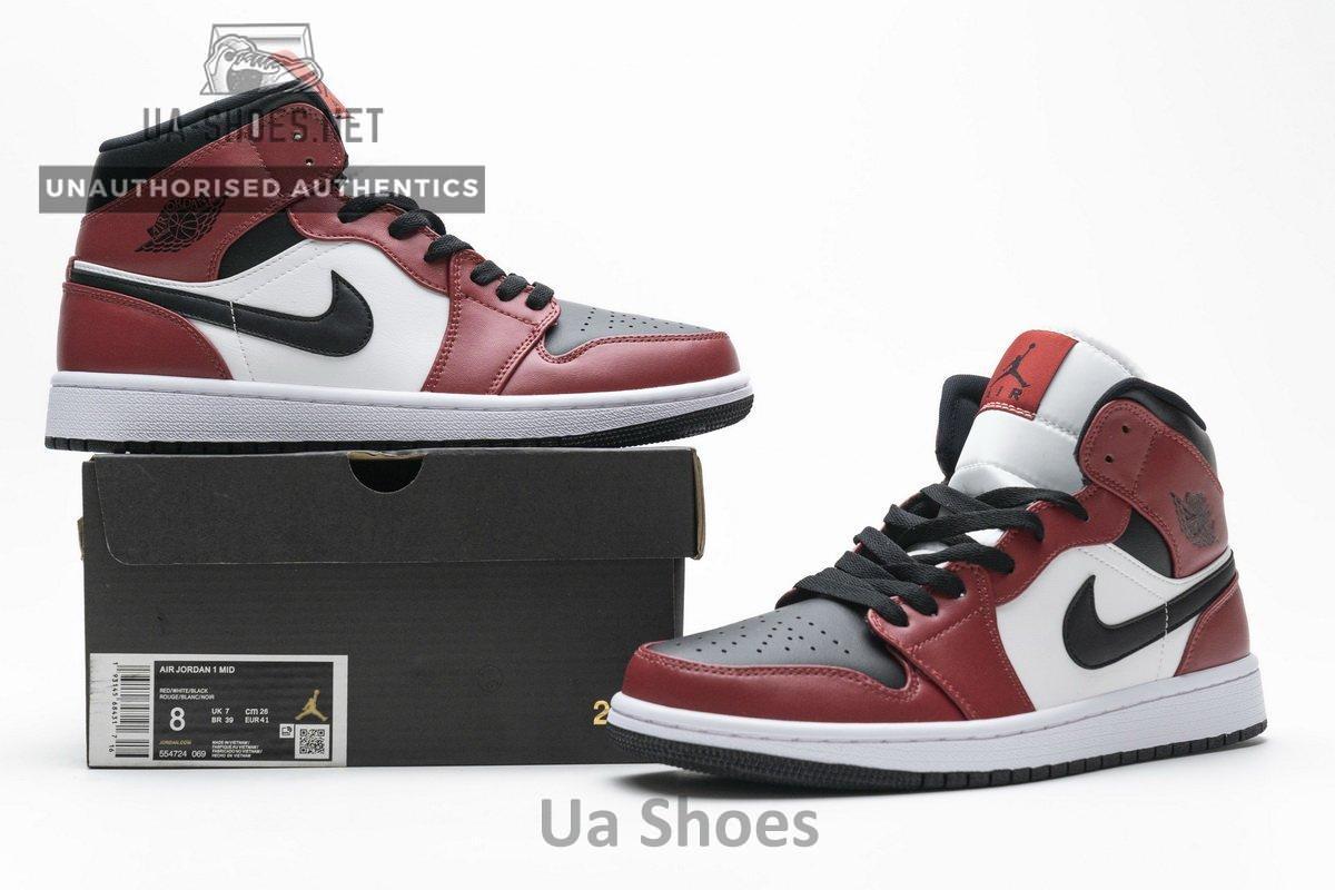 554725-069 Air Jordan 1 Mid Gym Red - Image 3