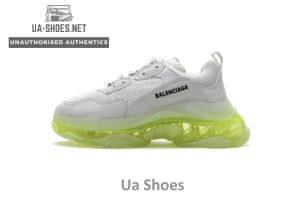 544351 W09E1 1331 Balenciaga Triple S White Green