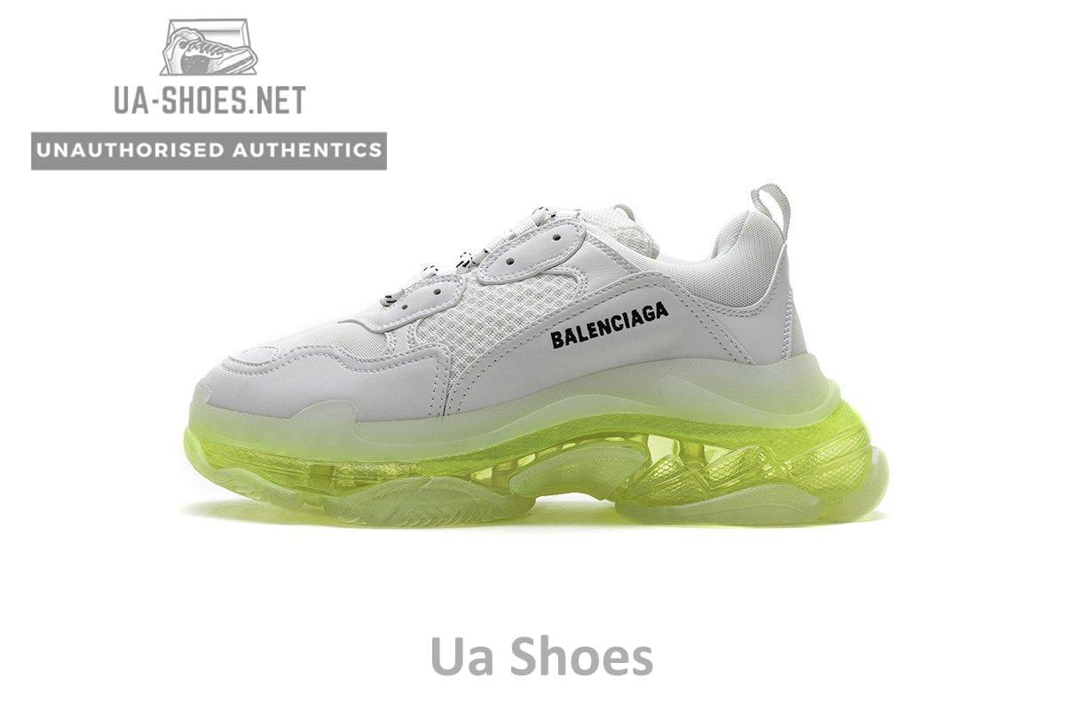 544351 W09E1 1331 Balenciaga Triple S White Green