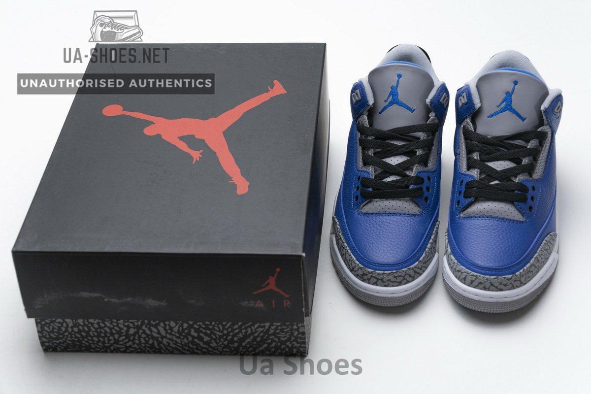 CT8532-400 Air Jordan 3 Retro -Varsity Royal - Image 3