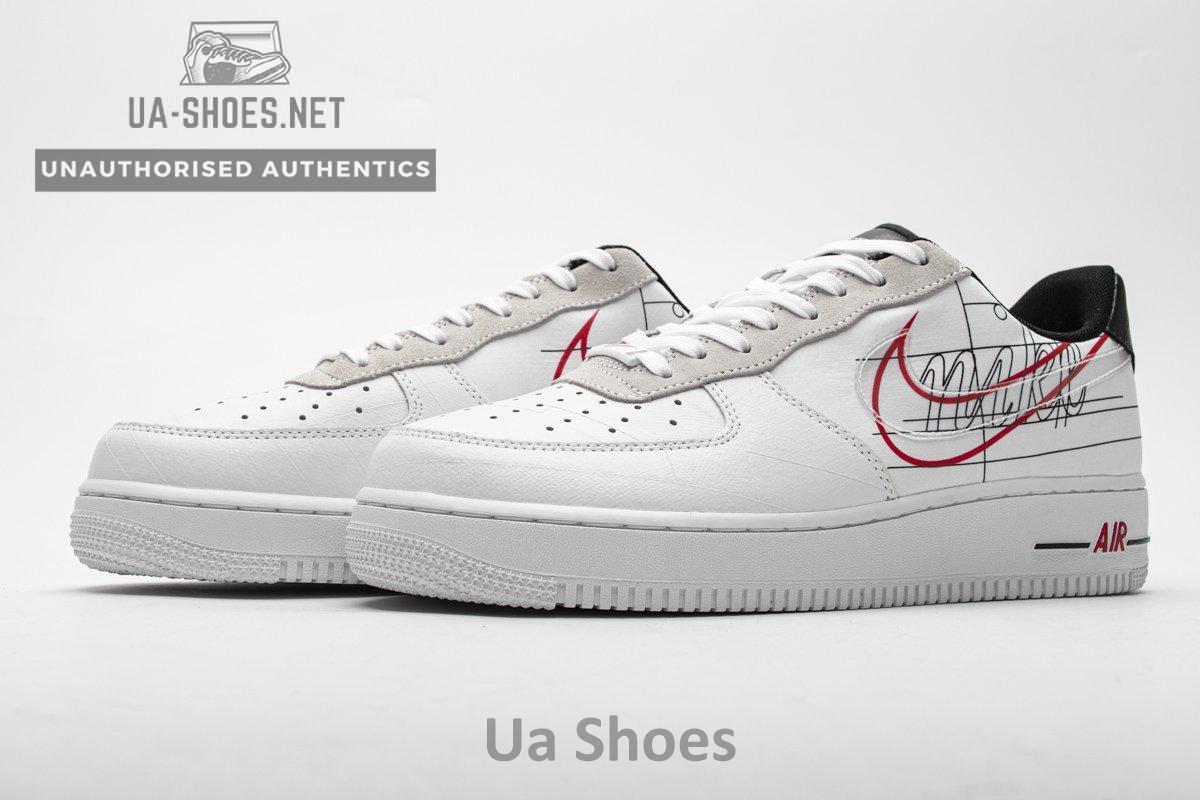 CK9257-100 Nike Air Force 1 '07 LV8 White Black Pure Platinum - Image 3