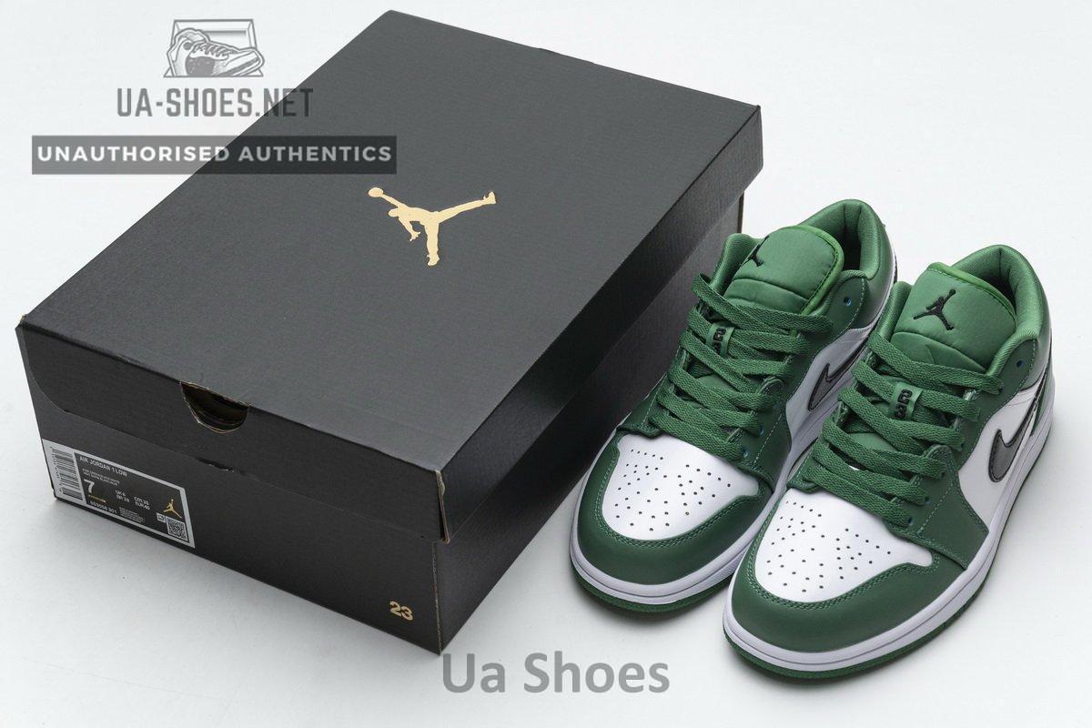 553558-301 Air Jordan 1 Low Pine Green - Image 3