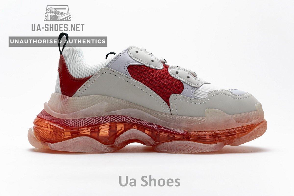 544351 W09E1 4552 Balenciaga Triple S White Red - Image 11