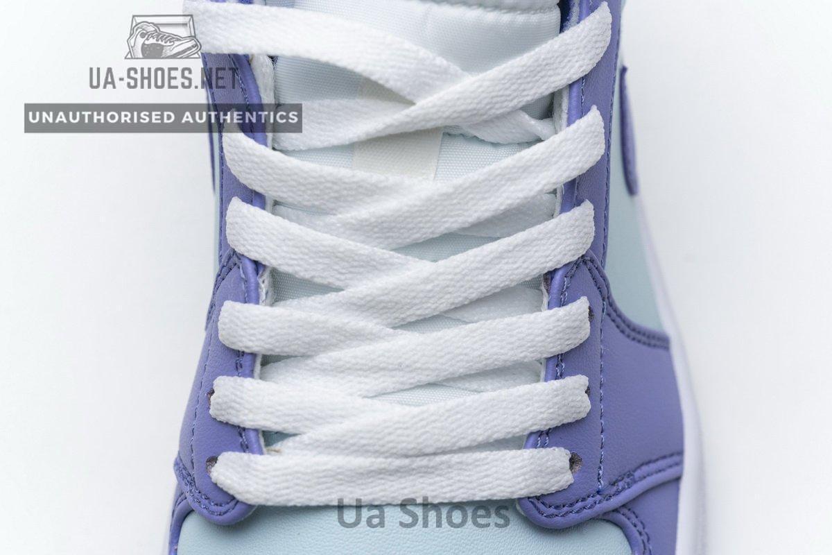 554725-500 Air Jordan 1 Mid Purple Aqua Blue - Image 8