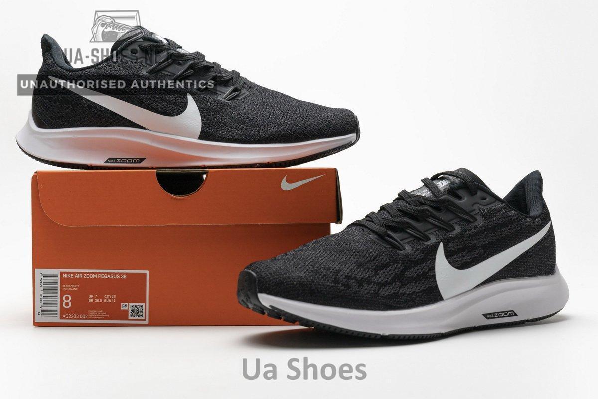 AQ2203-002 Nike Air Zoom Pegasus 36 Black White - Image 2