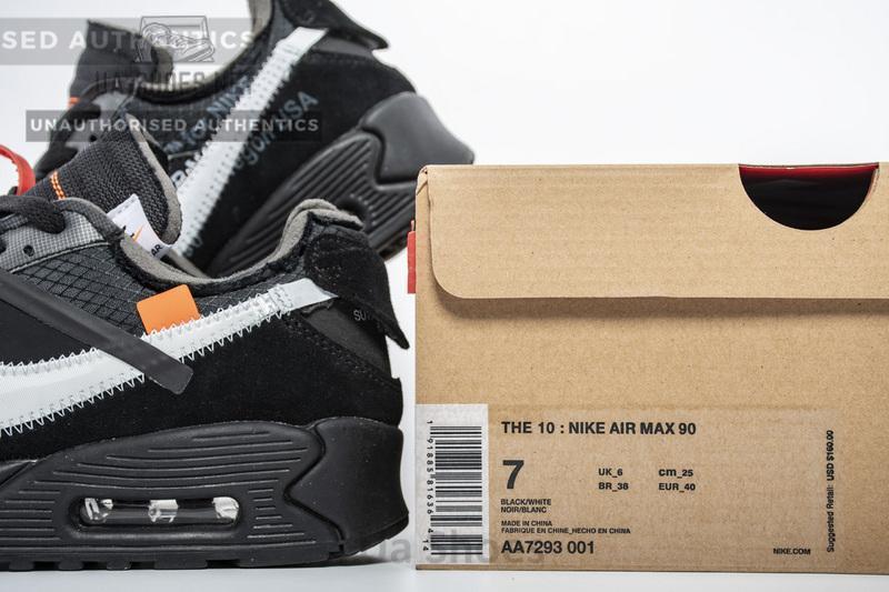 Off-White x Nike Air Max 90 “All Black” AA7293-001 - Image 7
