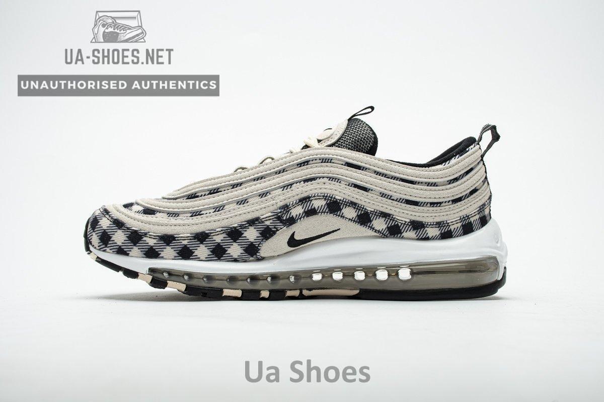 312834-201 Nike Air Max 97 Premium Plaid Light Cream