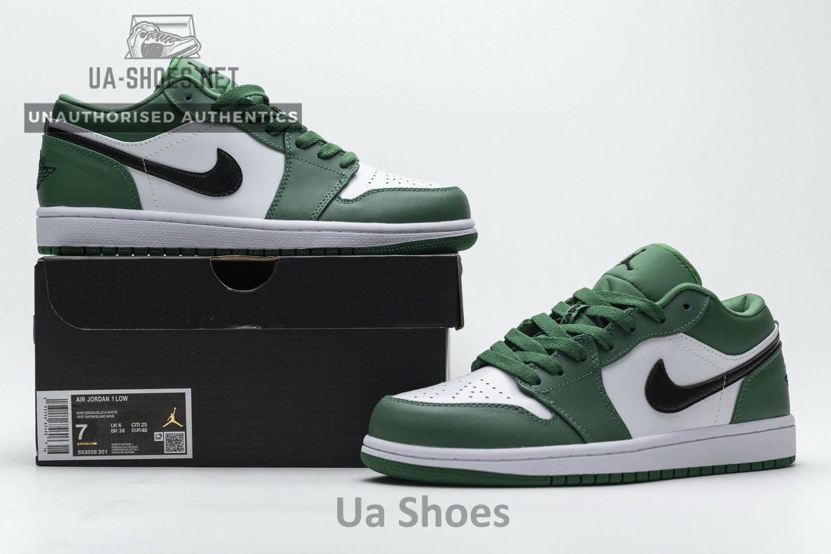 553558-301 Air Jordan 1 Low Pine Green - Image 2