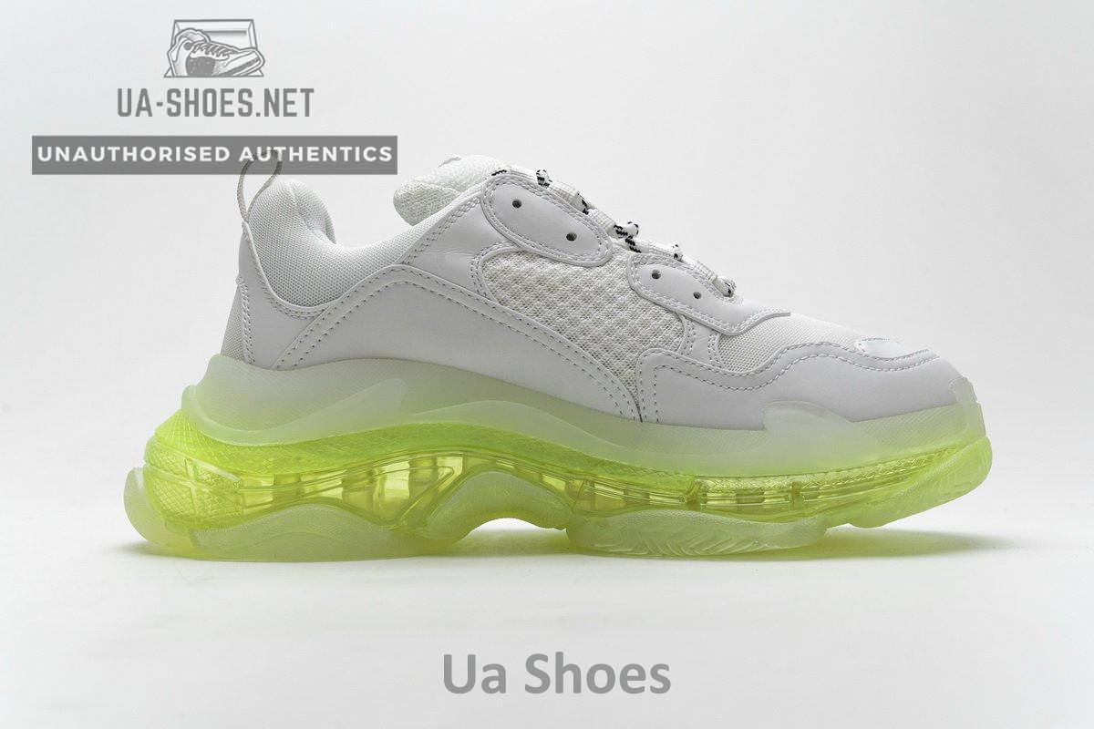 544351 W09E1 1331 Balenciaga Triple S White Green - Image 2